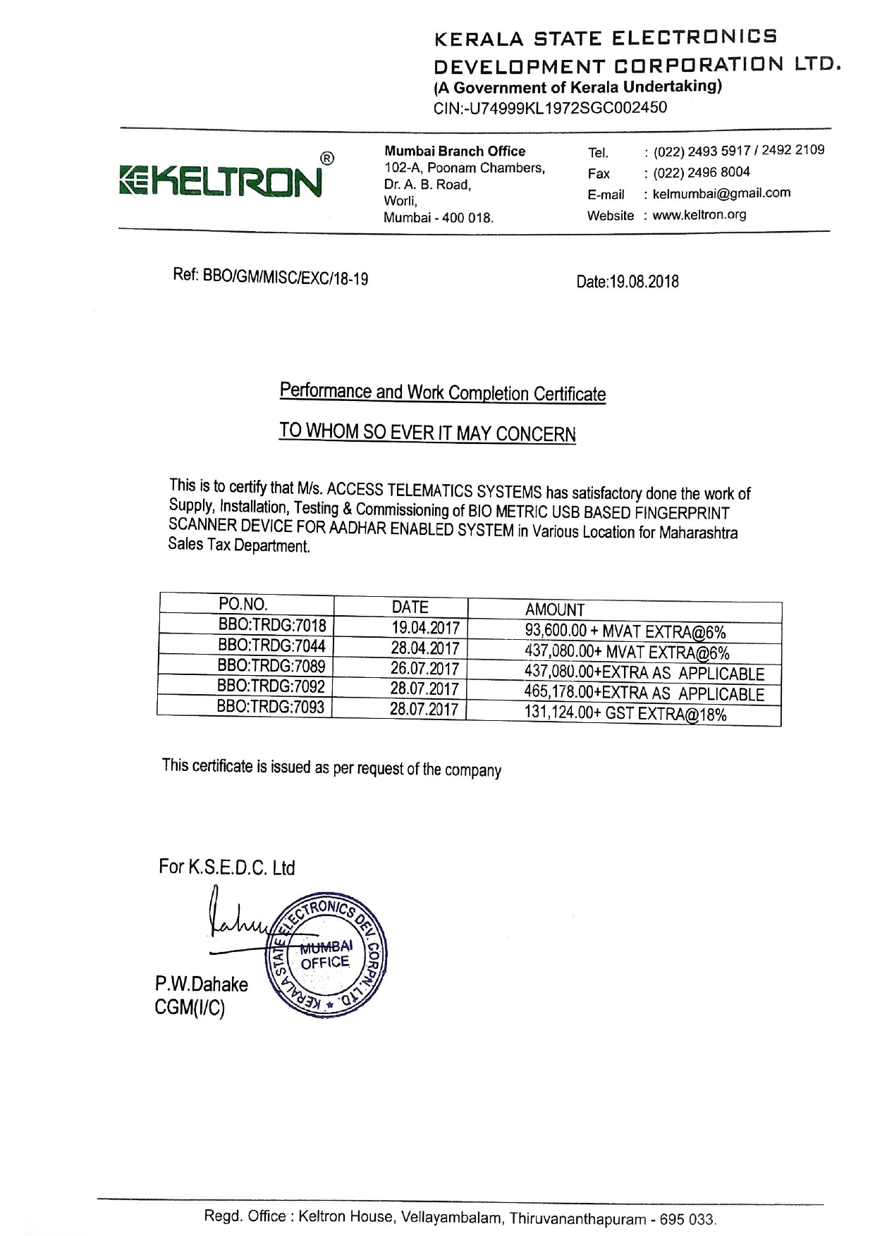 Kerala State Electronics Development Corporation Limited